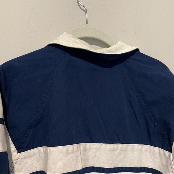 Vintage Christian Dior Jacket Monsieur Navy Blue White Track Bomber Windbreaker - Picture 8 of 10